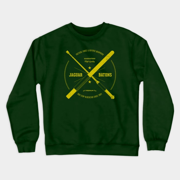 Tactical Jaguar Batons Crewneck Sweatshirt by mrbrownie